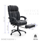 Office Chair Executive High Back Chiar Massage Computer Desk Task Ergonomic Chair