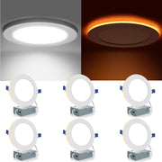 6 Pack 6 Inch 5CCT LED Recessed Lighting