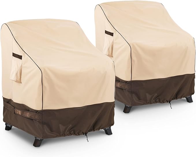 Patio Furniture Covers Waterproof 32W x 37D x 36H inches 2 Pack