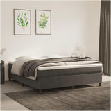 Bed Frame Dark Gray 72"X83.9" California King Velvet