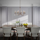 Lighting 6516-71 Pennington 6 Light Chandelier, Hand Applied Venetian Golden Bronze