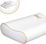 Memory Foam Pillow, Queen Neck Pain Relief, Contour Cervical Pillow