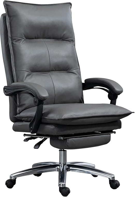 Office Chair, Ergonomic Executive Computer Chair, Genuine Leather President Chair,