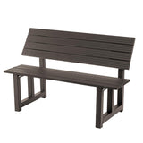 Aluminum Outdoor Convertible Bench, Brown