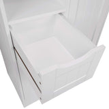 Ashland 1-Door, 3-Drawer Floor Cabinet, One Size, White