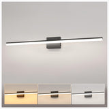 48-Inch Bathroom Vanity Light Bar Over Mirror, Matt Black Modern Bathroom Light Fixtures