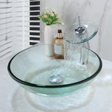 Bathroom Vessel Sink- GLOBAOSALU Round Bathroom Vessel Sink