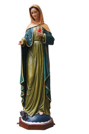 Immaculate Heart Flame of Love Blessed Virgin Mother Mary 40 Inch Large