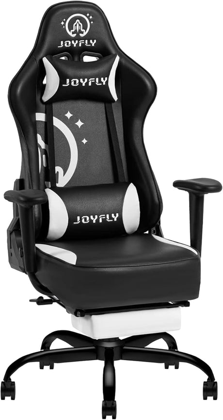 Gamer Chair, Ergonomic Gaming Chair with Footrest, High Back Computer Chair for Adults