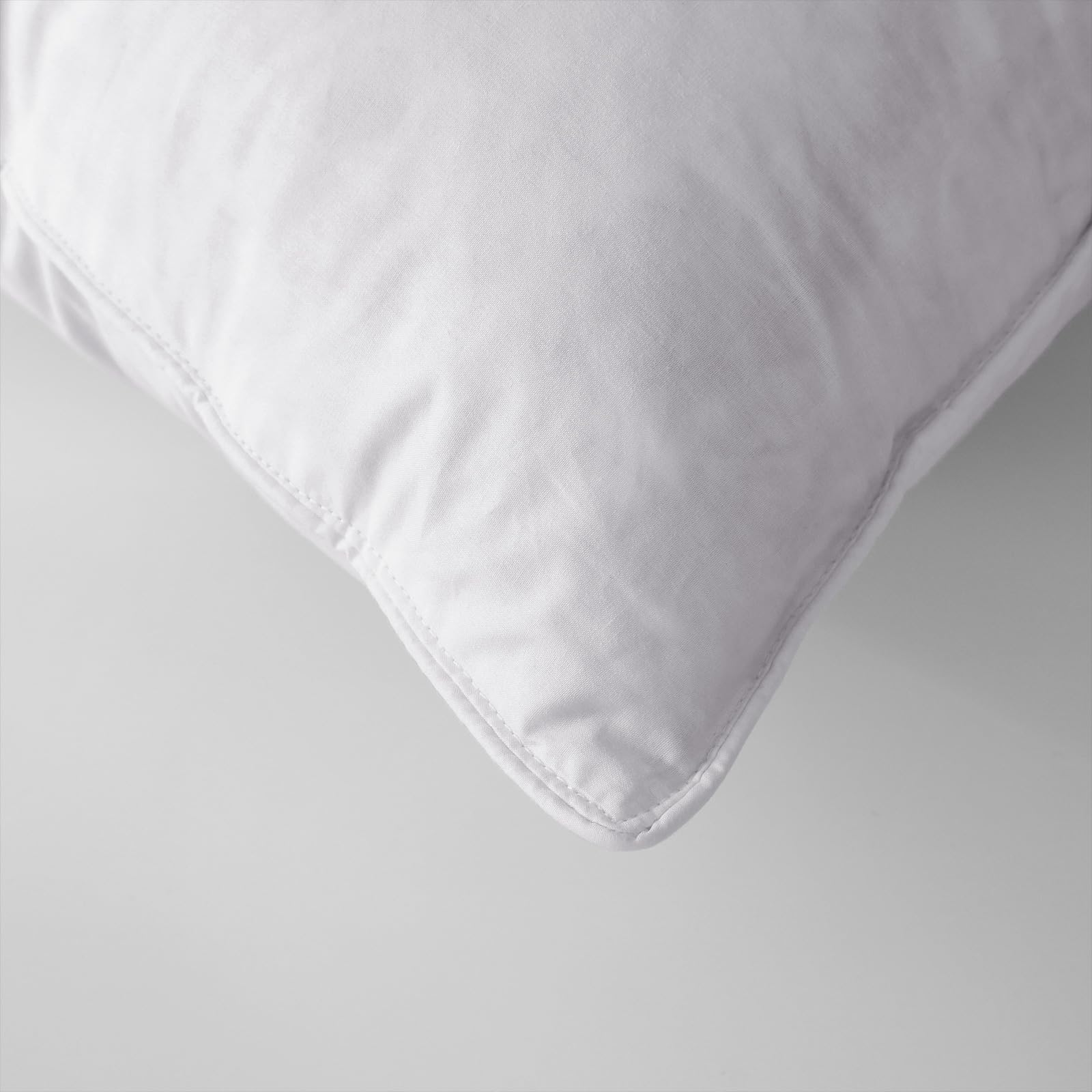 Feather Pillow Standard Queen Size Set of 2 Bed Pillows for Sleeping