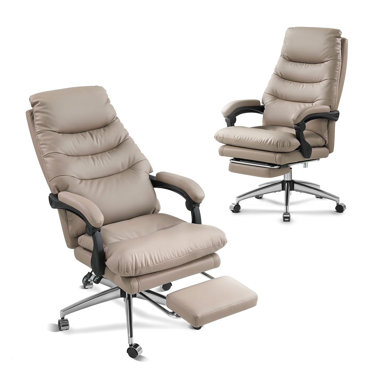 Executive office chair, Desk chairs with footrest, Fully reclining office chair 90° - 160°