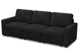 Modular Sectional Sofa with Storage Seats 3 Seat Corduroy Couch Oversized