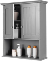 Bathroom Storage Cabinet Wall Mounted, Wooden Over The Toilet Space Saver