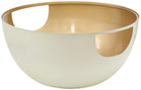 280-CT DOMA Collection Modern | Contemporary Coffee Table with Round Cream Metal