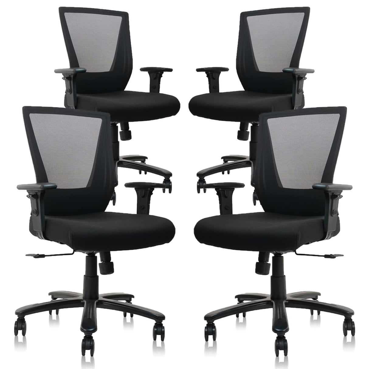 Ergonomic Rolling Mesh Desk Chair, Executive Mesh Chair,Big and Tall Office Heavy