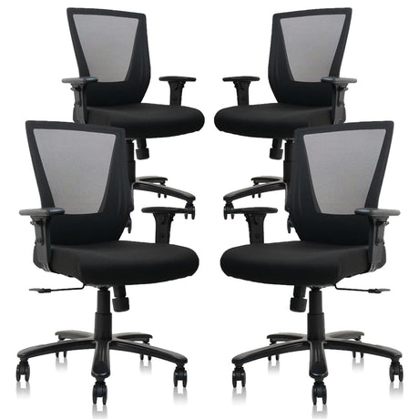 Ergonomic Rolling Mesh Desk Chair, Executive Mesh Chair,Big and Tall Office Heavy