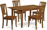 PSAV7-SBR-C 7 Piece Modern Dining Set Consist of a Rectangle Wooden Table