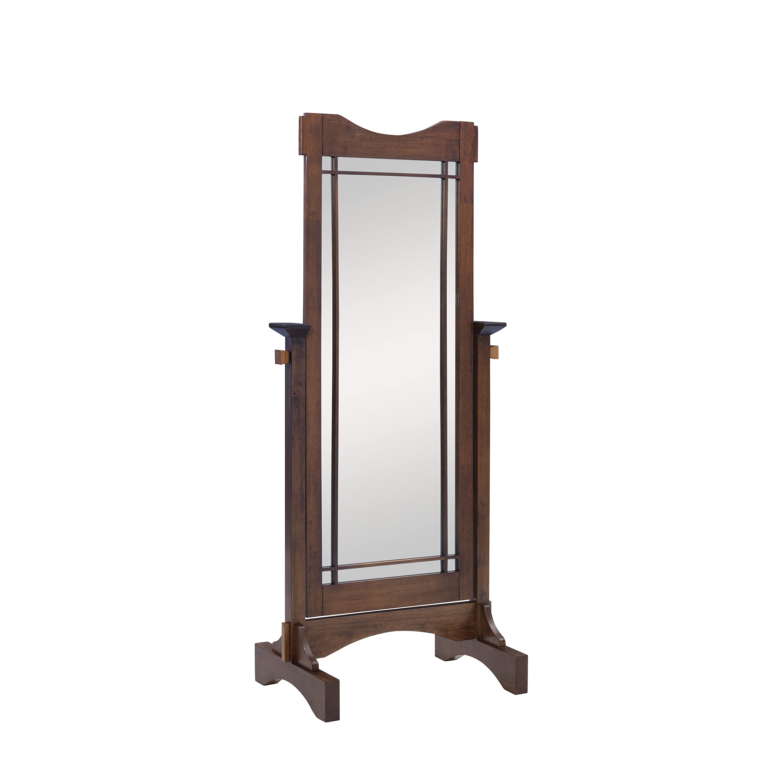 Mission Oak Cheval Mirror with Adjustable Tilt