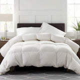 Organic Down Feather Fibers Comforter Full/Queen Size, Luxurious Hotel Collection Duvet