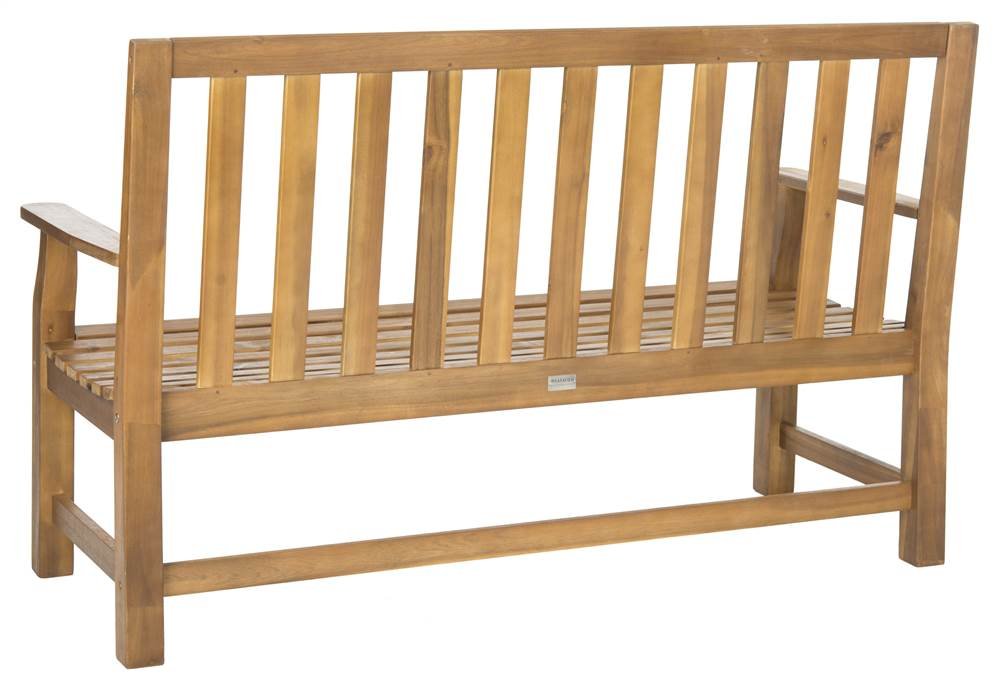 Safavieh Patio Collection Edwin Adirondack Acacia Wood Bench