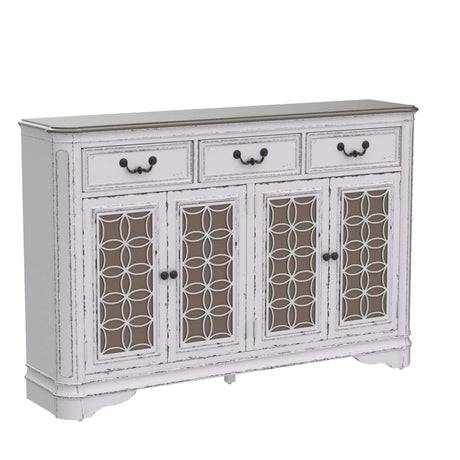 INDUSTRIES Magnolia Manor Hall Buffet, Antique White