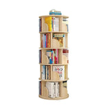 Bookshelf Vertical Bookshelf 360° Rotating Bookshelf 5 Layers Rack Bookcase Layered