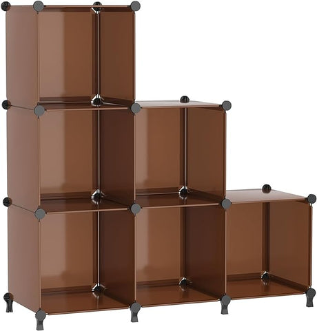 Cube Storage Organizer, Storage Cubes Shelves Bookshelf, 6 Cube Closet Organizers and Storage,