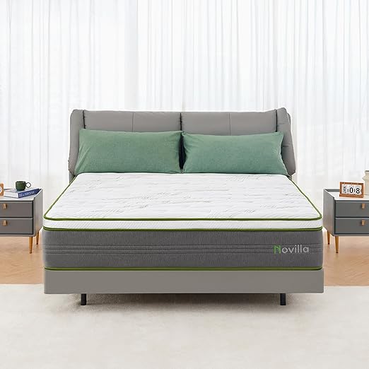 Twin Size Mattress, 10 Inch Hybrid Mattress in a Box