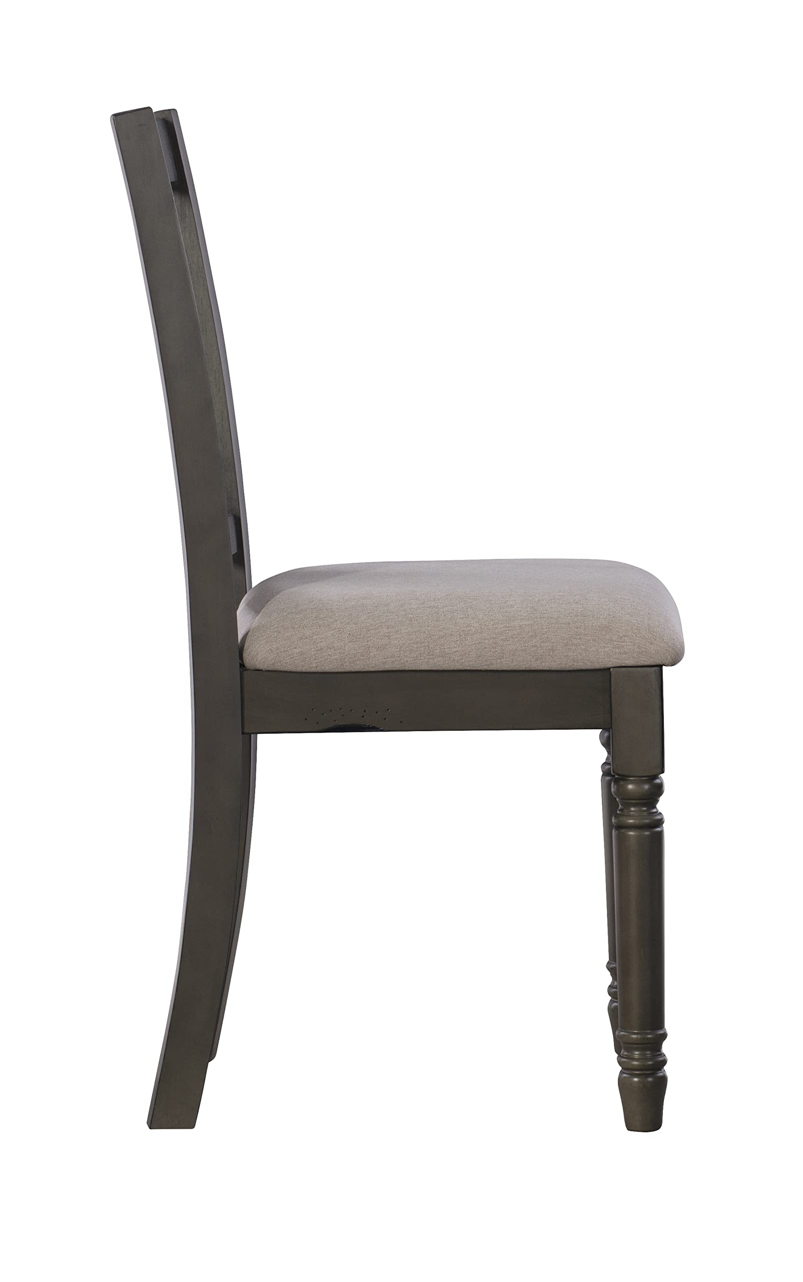 Top Willow Dining Set, Dark Grey & Smokey White