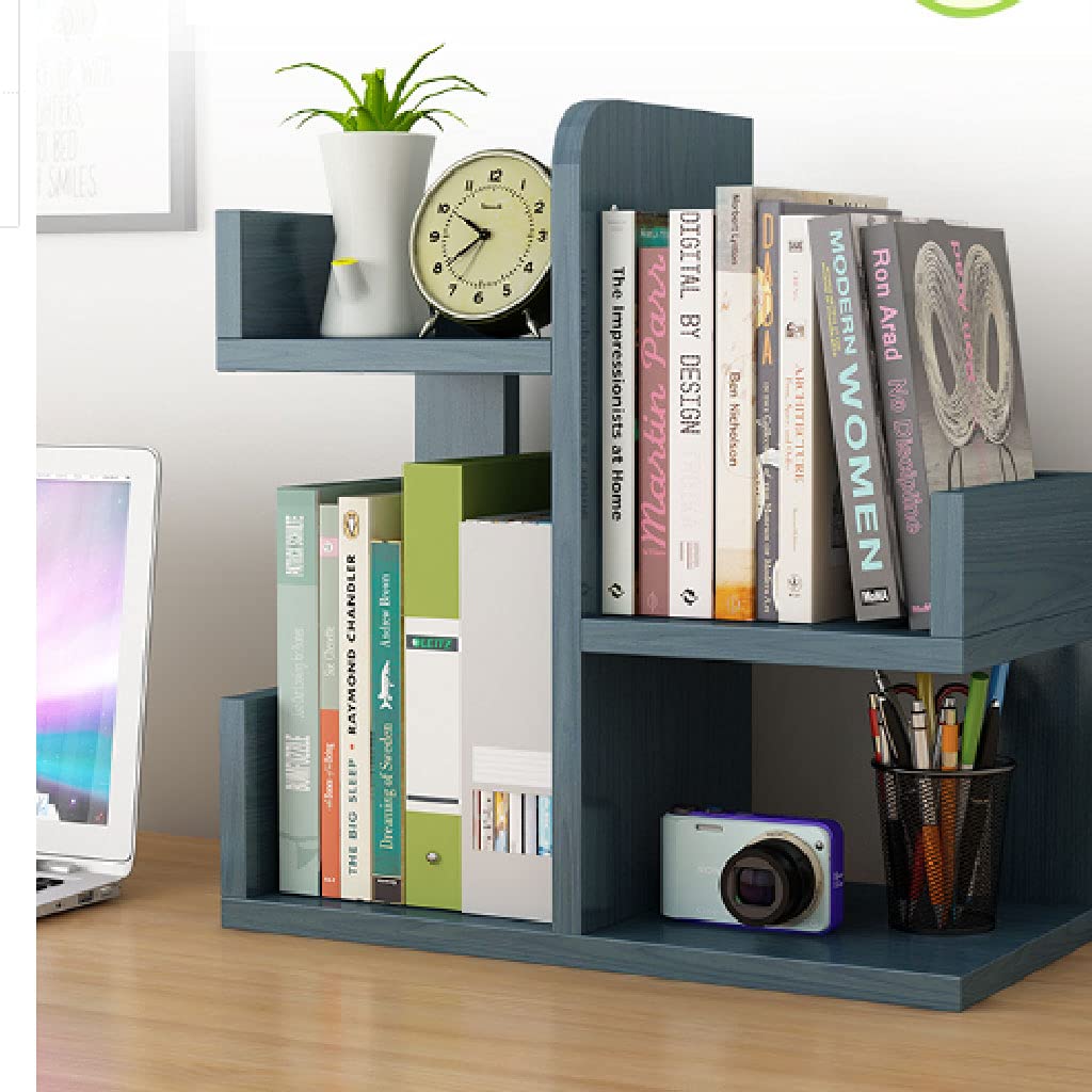 Small Bookshelf Desktop Office Home Shelf Table Student Simple Bookcase