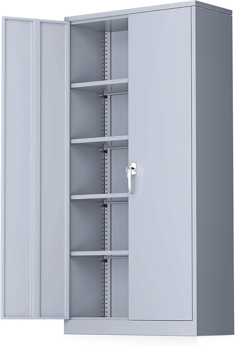 Steel SnapIt Storage Cabinet 72" Locking Metal Garage Storage Cabinet