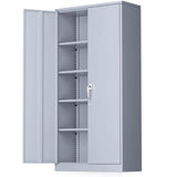 Metal Garage Storage Cabinet with Doors and 4 Adjustable Shelves