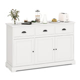 Sideboard Buffet Cabinet, Kitchen Storage Cabinet with Countertop, 2 Cabinets & 3