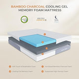 King Size Mattress, 10 Inch Bamboo Charcoal Cooling Foam Mattress