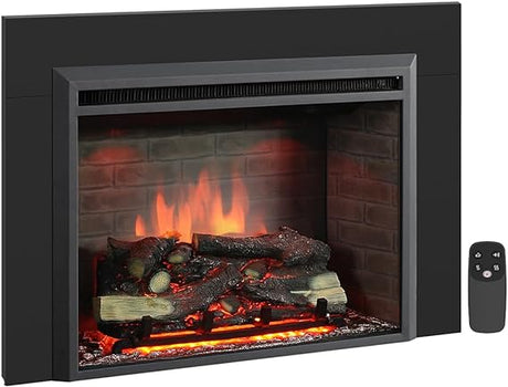 Western Electric Fireplace Insert with Fire Crackling Sound