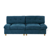81'' Modern Cloud Couch, Overstuffed Chenille Loveseat Sofa with USB & Type C,