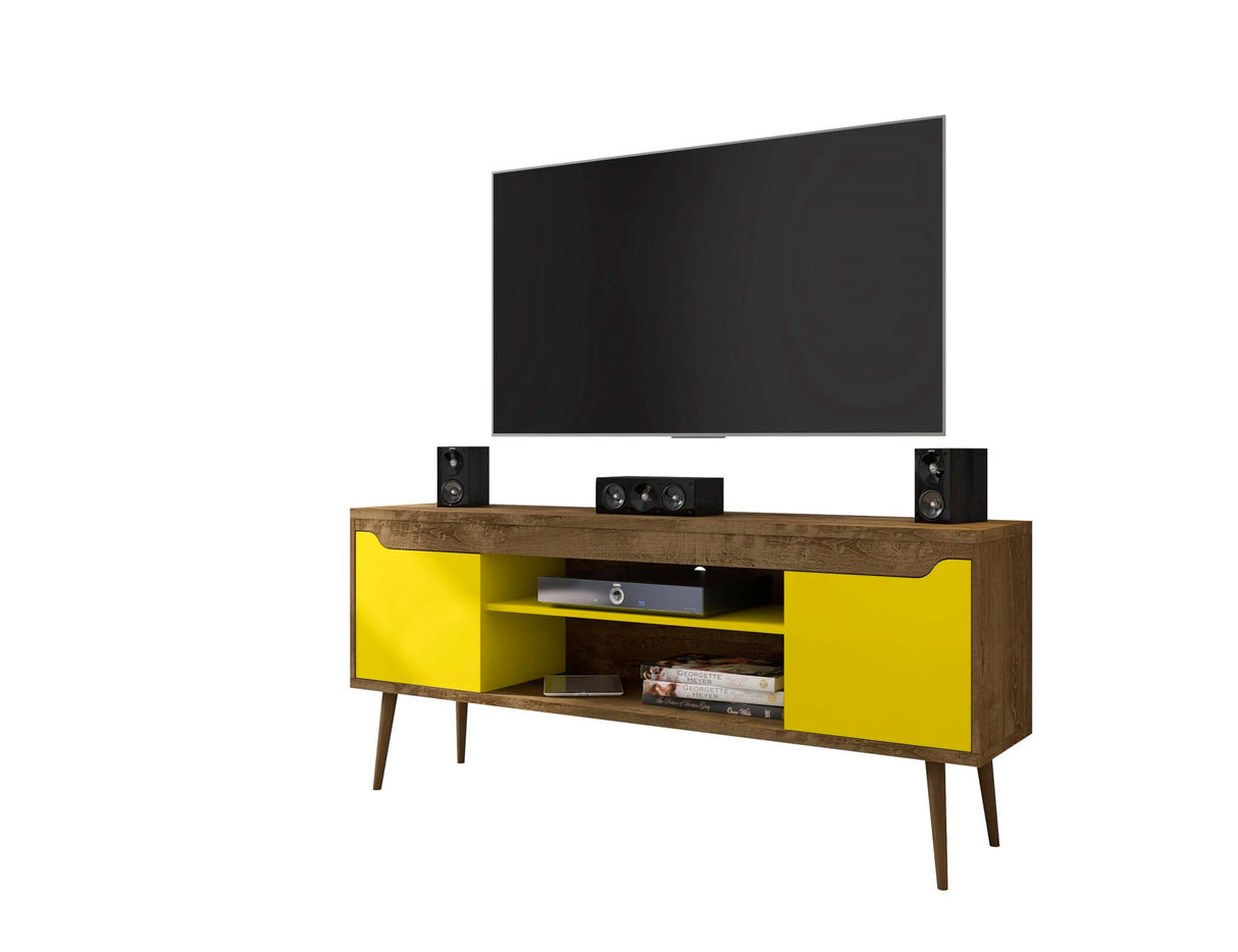 Mid Century Modern TV Stand for Televisions up to 60 Inches, Living Room Entertainment