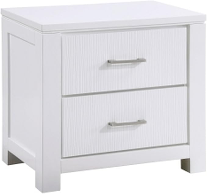 Roni 26 Inch Nightstand, 2 Drawers