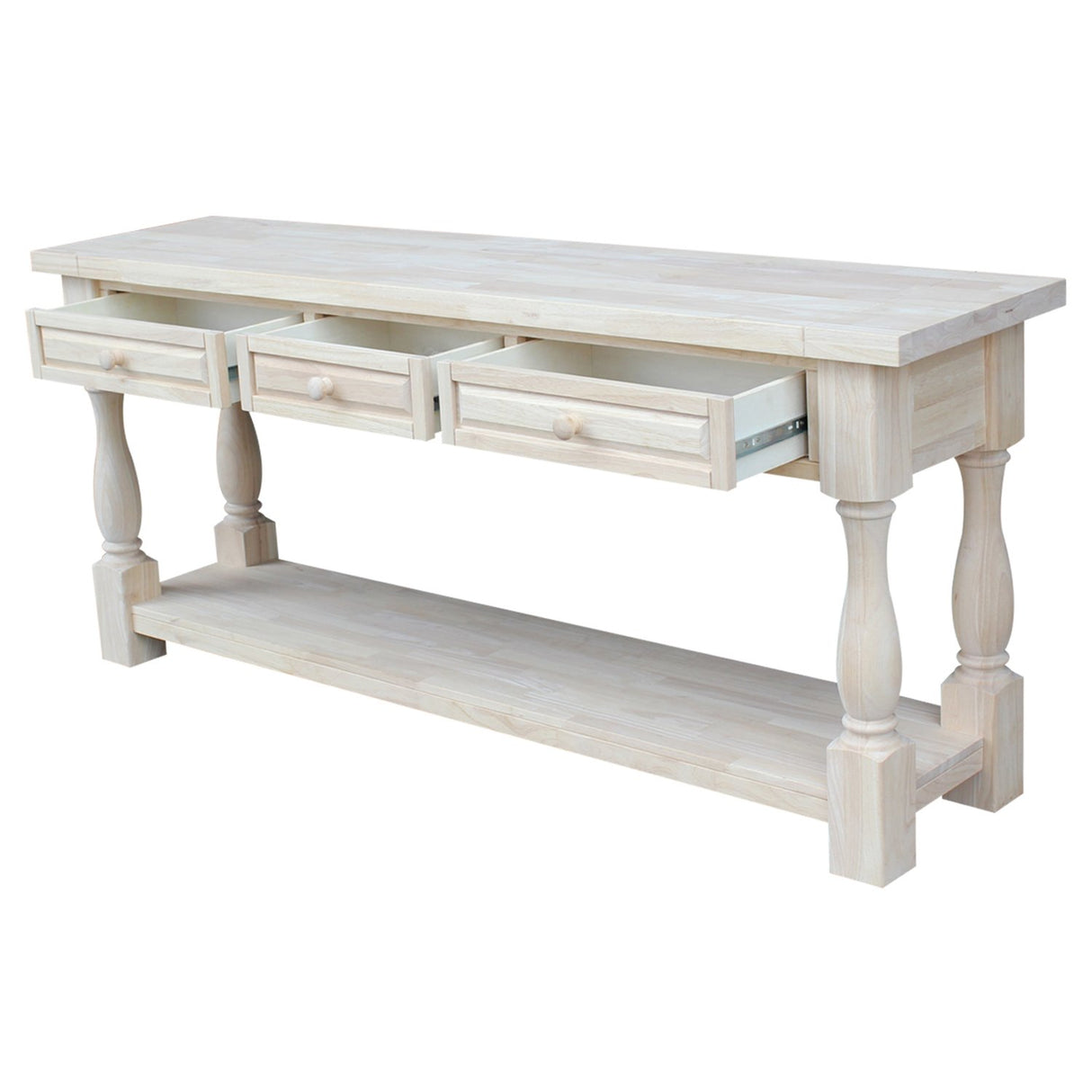 Concepts International Concepts Tuscan, 65 by 14-Inch Console Table, Unfinished