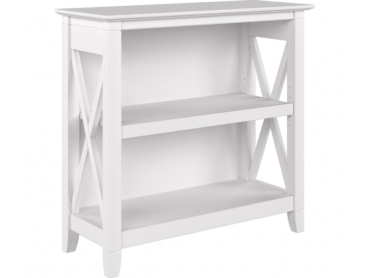 Key West 2-Shelf 30-inch H Small Bookcase, Pure White Oak (KWB124WT-03)