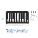 4-in-1 Convertible Baby Crib