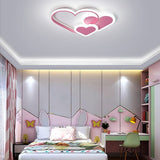 Heart Shaped LED Ceiling Light - Dimmable Kids Room Chandelier