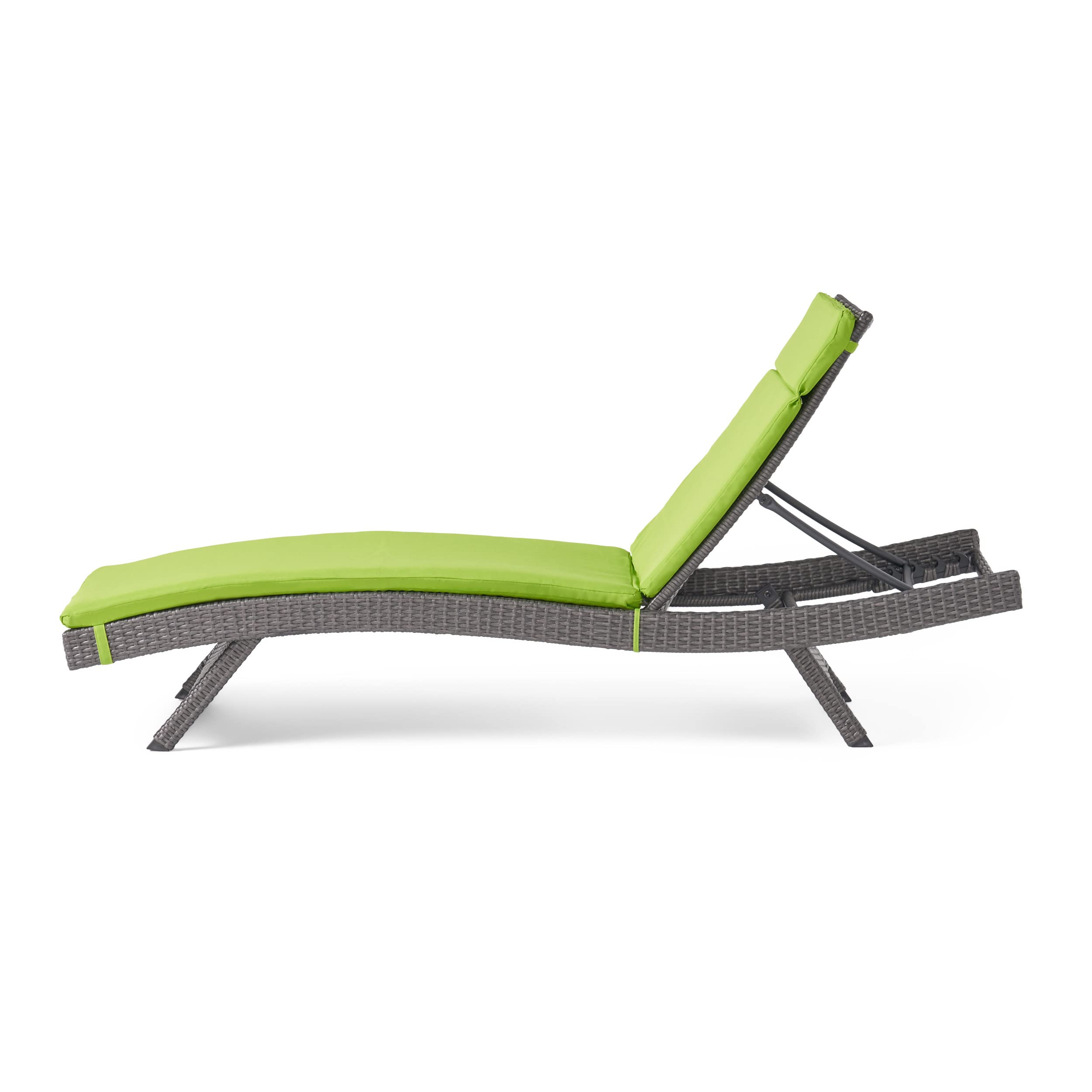 Salem Outdoor Wicker Adjustable Chaise Lounges with Cushions