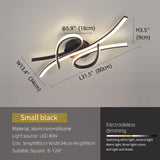 Modern LED Ceiling Light Fixture - 40W Flush Mount Chandelier