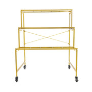 Mobile 3-Tier Flower Display Stand with 9 Plant Buckets