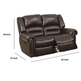 Reclining Loveseat, Brown