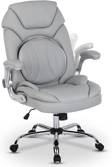 Ergonomic Executive Office Chairs with Adjustable Lumbar Support, 90-120° Rocking