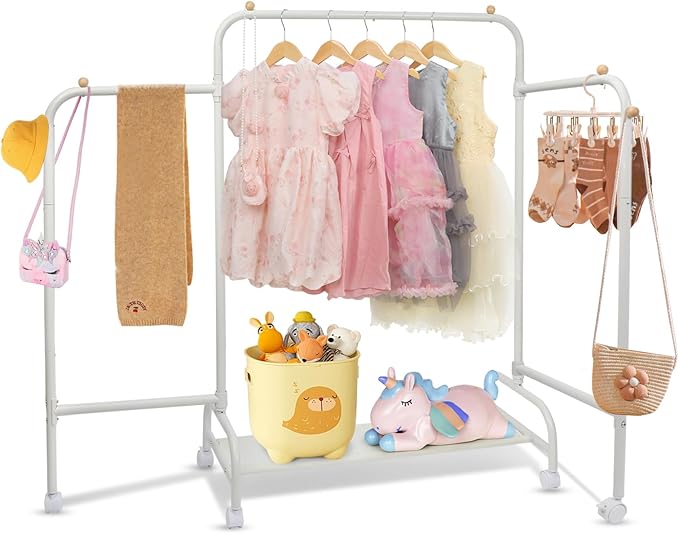 Kids Clothing Rack, Baby Clothes Rack for Hanging Clothes