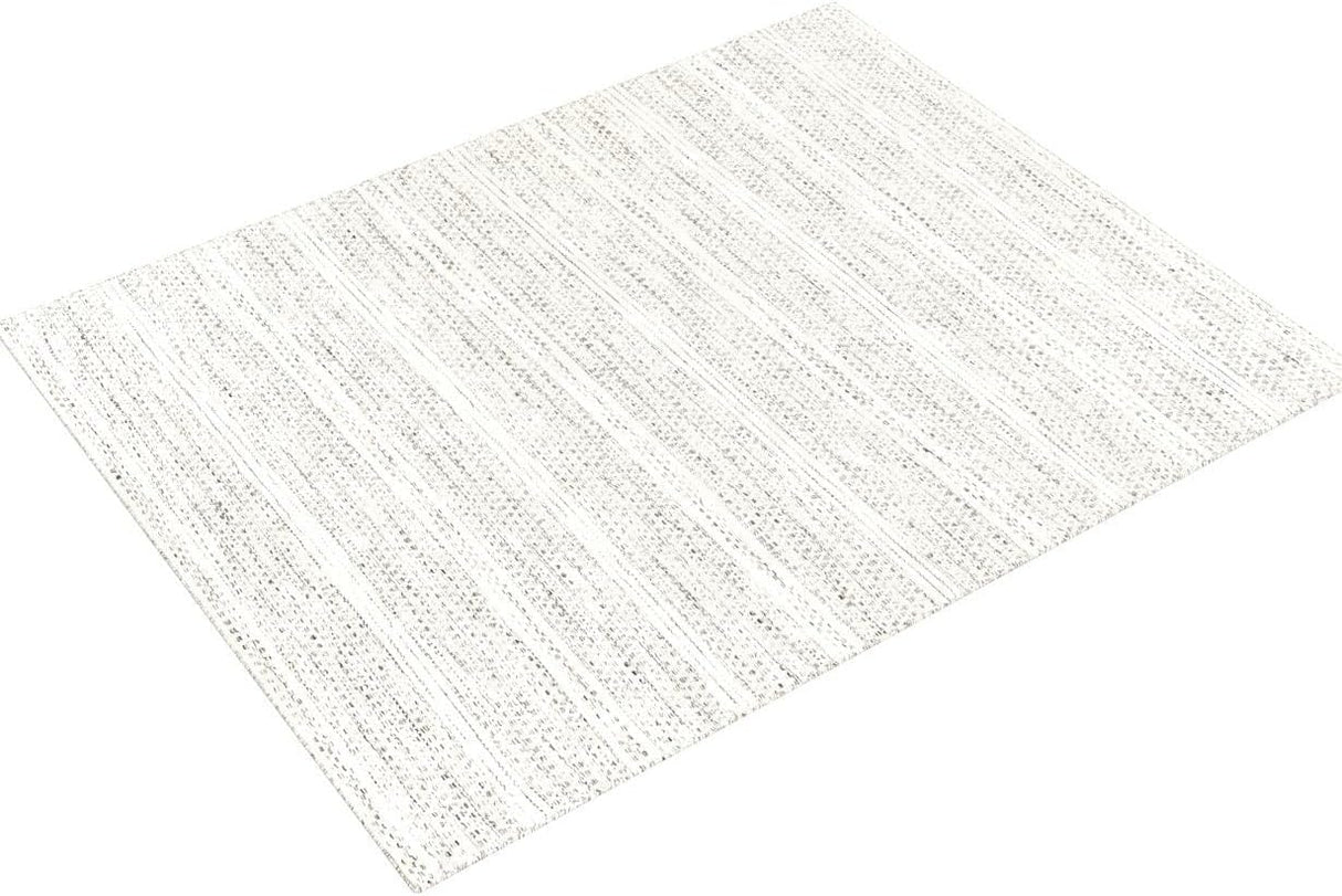 Hauteloom Williford Boho Hand Woven Wool Natural Fiber Soft Area Rug for Living Room, Bedroom, Dining Room- Traditional Farmhouse High Pile Braided Carpet - Black, Cream, Beige - 5' x 7'6" (5x7)