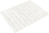 Hauteloom Williford Boho Hand Woven Wool Natural Fiber Soft Area Rug for Living Room, Bedroom, Dining Room- Traditional Farmhouse High Pile Braided Carpet - Black, Cream, Beige - 5' x 7'6" (5x7)